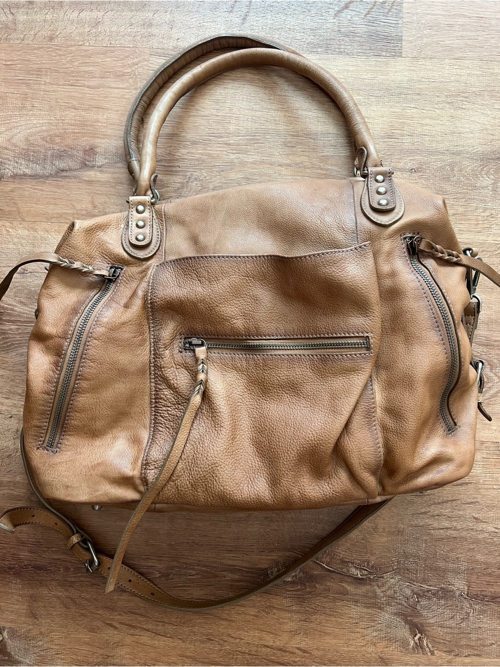 Free People We The Free Emerson Bag NWOT RT $248 Saddle Brown
